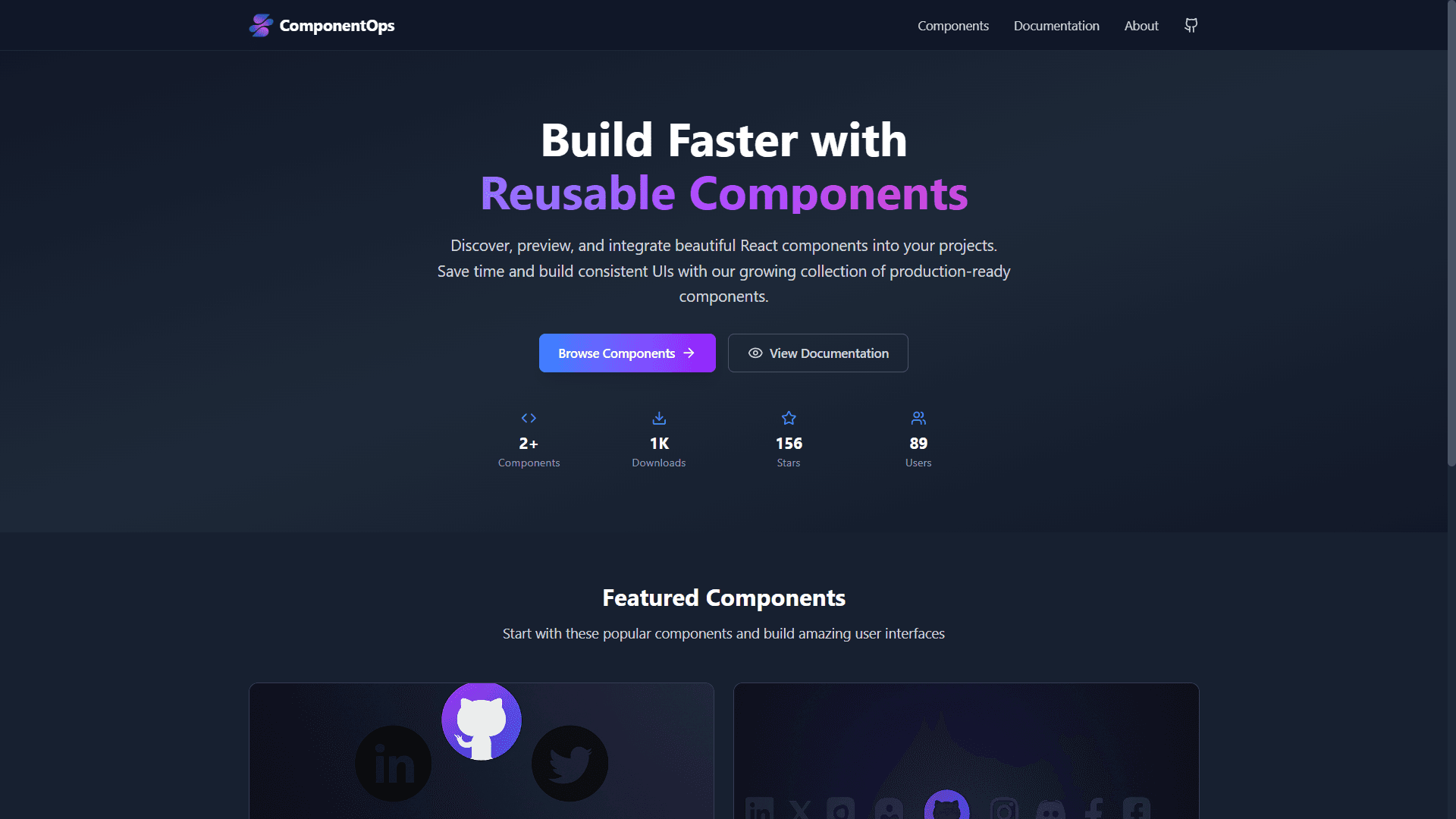ComponentOps screenshot